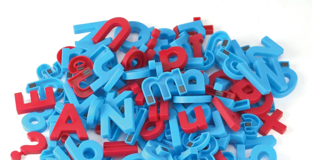 AlphaMagnets® & MathMagnets® Color-Coded, 214 Pieces