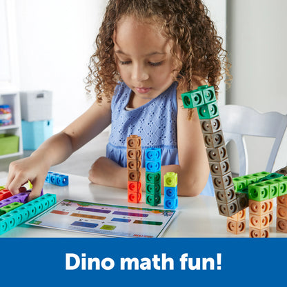 MathLink® Cubes Kindergarten Math Activity Set: Dino Time!