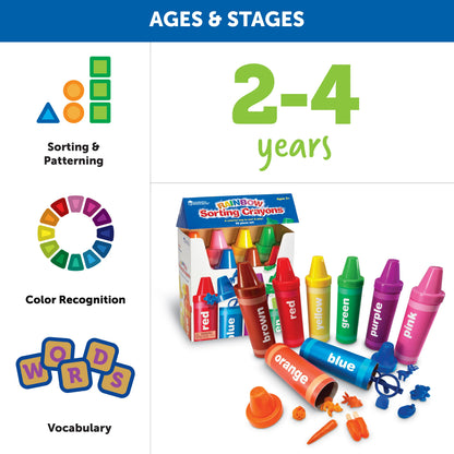 Rainbow Sorting Crayons