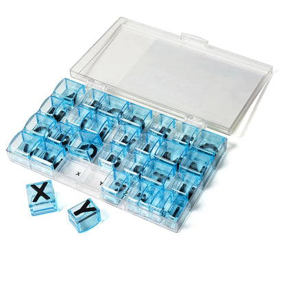 See & Stamp Alphabet Transparent Stamps — Uppercase 5/8"