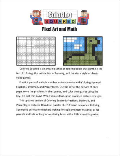Super Coloring Squared Fract./Decimals/Perc. Rev