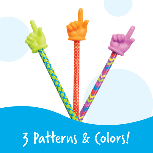 15" Patterned Hand Pointers, Set of 3