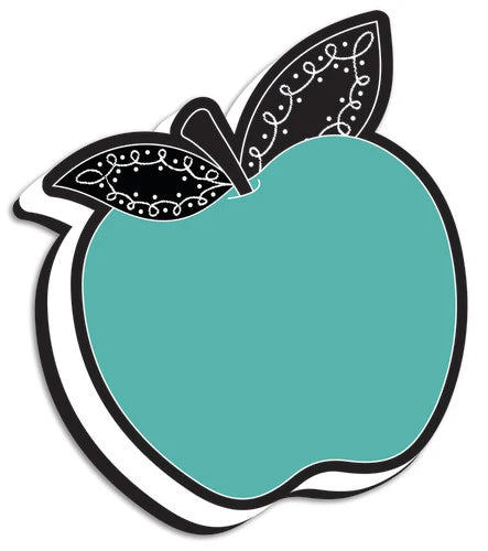 Magnetic Whiteboard Eraser, Chalk Loops Teal Apple