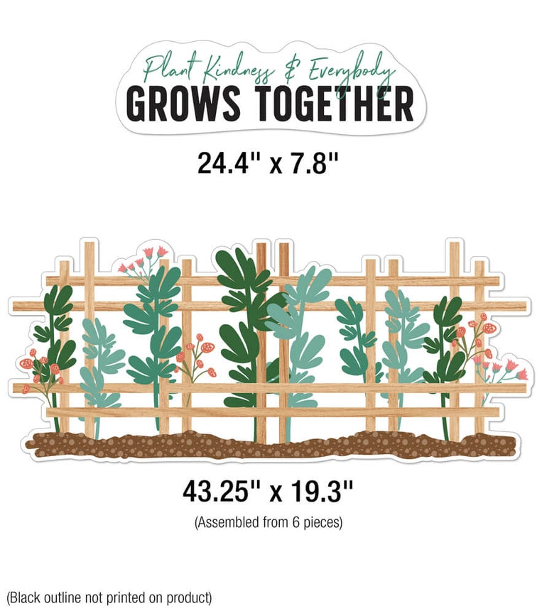 Grow Together Plant Kindness & Everybody Grows Together Bulletin Board Set