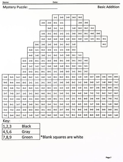 Super Coloring Squared Addition/Subtraction Rev.