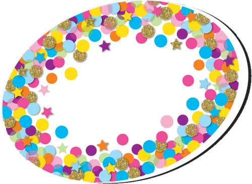 Magnetic Whiteboard Eraser, Oval Confetti
