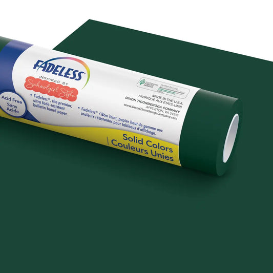 Schoolgirl Style Bulletin Board Paper, Enchanted Garden, 47.25" x 50', 1 Roll