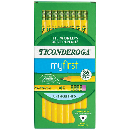 Ticonderoga My First Tri-Write Pencils 36pk