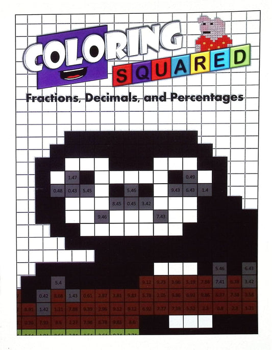 Super Coloring Squared Fract./Decimals/Perc. Rev