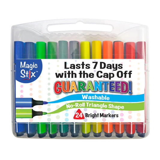 Triangular Magic Stix Markers, 24 Pack, Last 7 Days NO Cap!