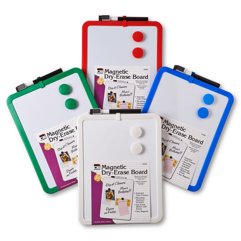 Magnetic Dry Erase Board, 8.5" x 11" - Assorted - Each