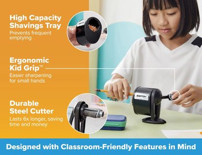 Manual Pencil Sharpener, Black