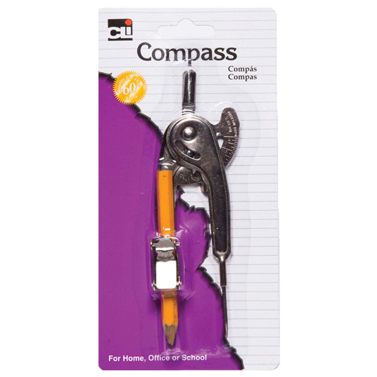 Compass Ball Bearing Metal Carded