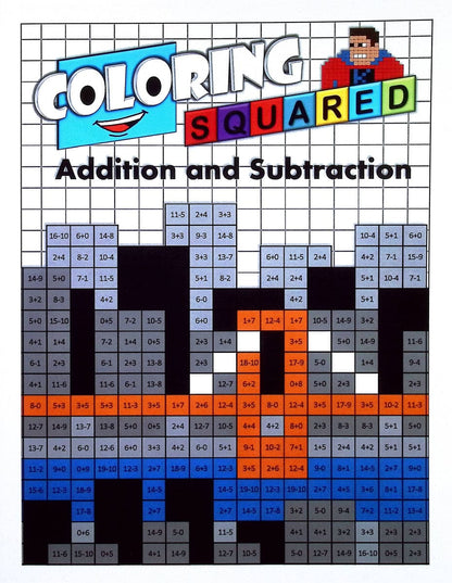 Super Coloring Squared Addition/Subtraction Rev.
