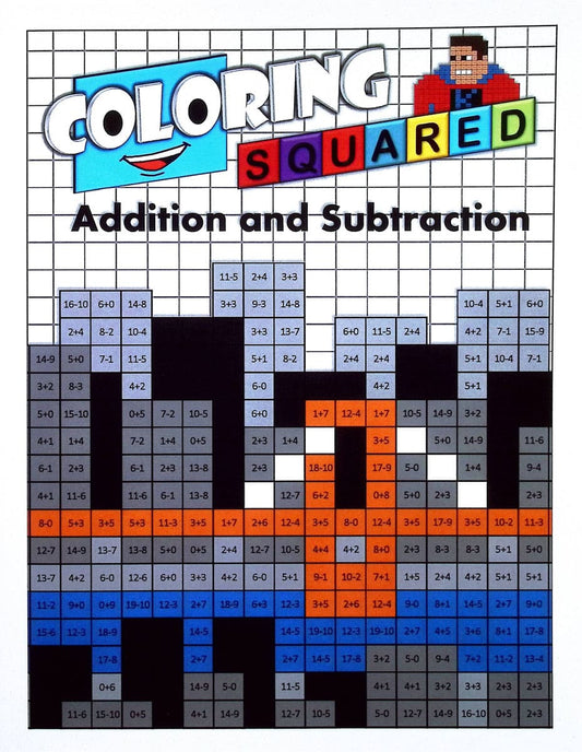 Super Coloring Squared Addition/Subtraction Rev.