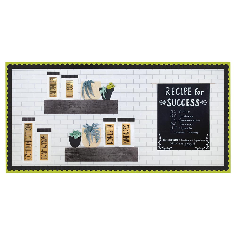 BORDETTE® DECORATIVE BORDER, LIME, 2-1/4" X 50', 1 ROLL