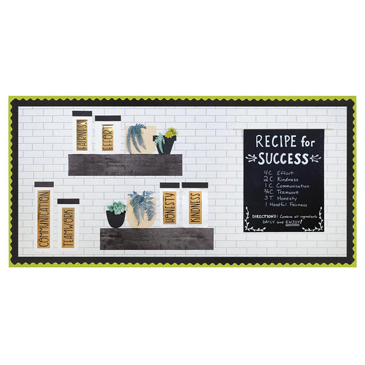 BORDETTE® DECORATIVE BORDER, LIME, 2-1/4" X 50', 1 ROLL