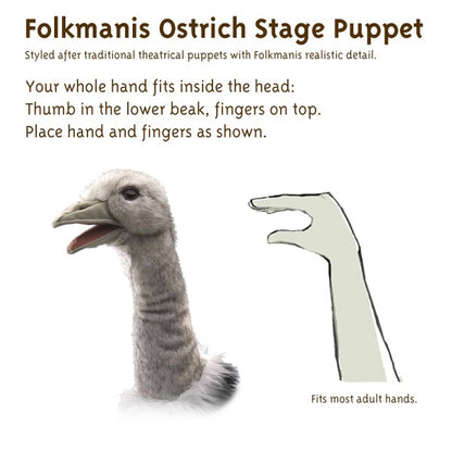 Ostrich Stage Puppet