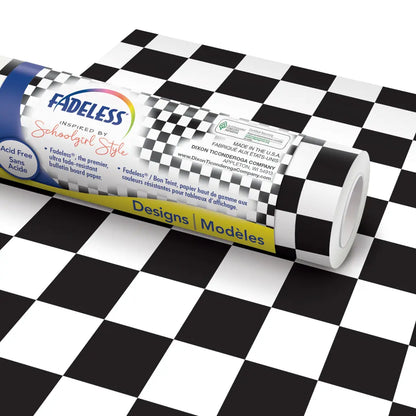 Schoolgirl Style Bulletin Board Paper, Retro Hopscotch, 47.25" x 50', 1 Roll