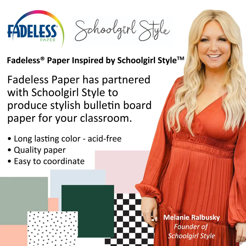 Schoolgirl Style Bulletin Board Paper, Senior Year, 47.25" x 50', 1 Roll