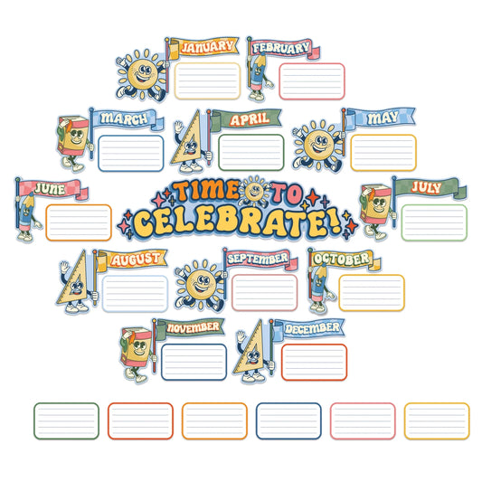 Eureka S'Cool Era Celebratory Mini Bulletin Board Set