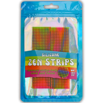 Silicone Zen Strips, Neon, Textured Fidget Strips, 2 Pack