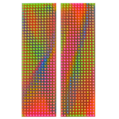 Silicone Zen Strips, Neon, Textured Fidget Strips, 2 Pack