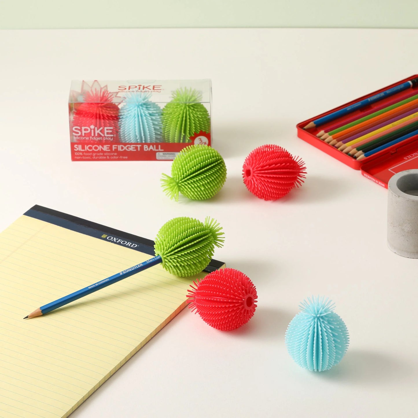 Spike Silicone Fidget Balls 3ct.