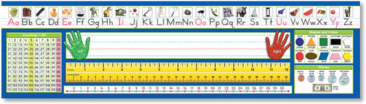 Traditional Manuscript Counting 1-120 Desk Plates