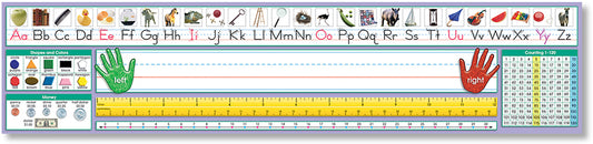 Adhesive Primary Traditional Manuscript Desk Plates