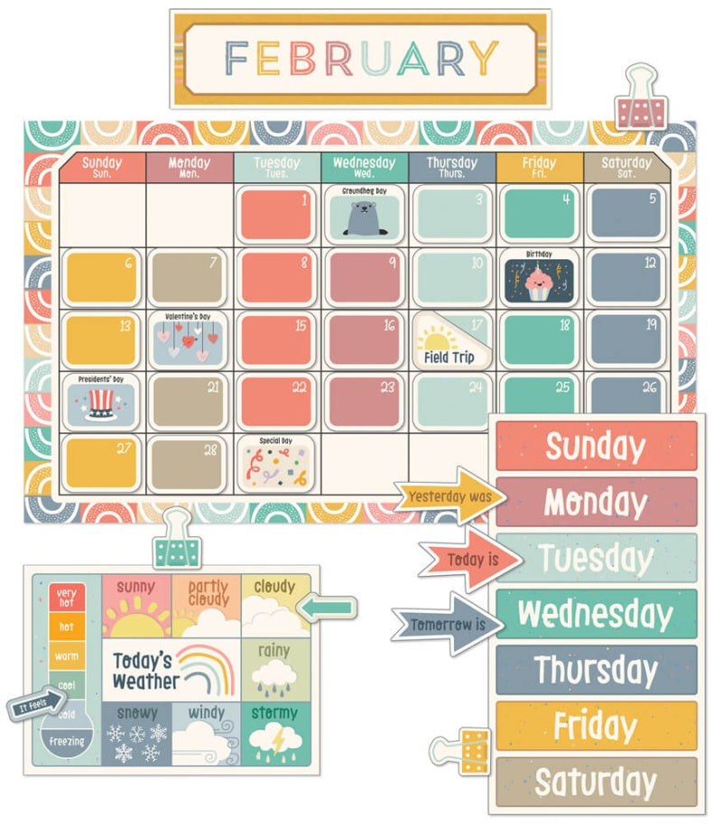 We Belong Calendar Bulletin Board Set