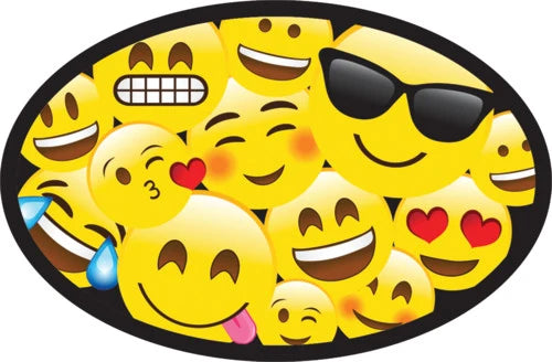 Magnetic Whiteboard Eraser, Oval Emojis