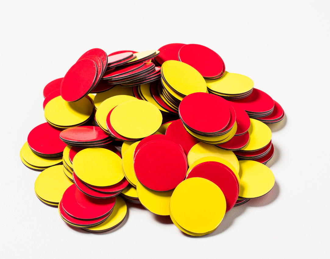Magnetic Two-Color Counters (double-sided), Set of 200