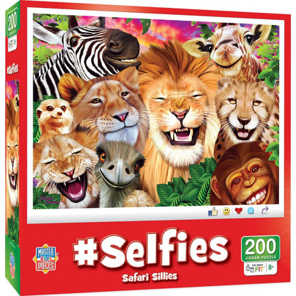 Selfies - Safari Sillies 200 Piece Jigsaw Puzzle